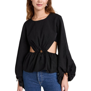 Staud Structured Black Ivy Size M Top