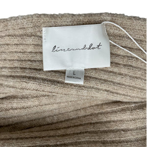 Line & Dot Ribbed Tan Alta Dress Size L