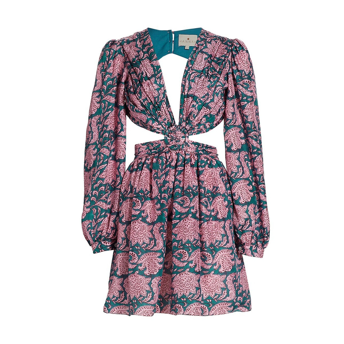 Hannah Artwear Floral Peonia Mia Minidress Size S (1)