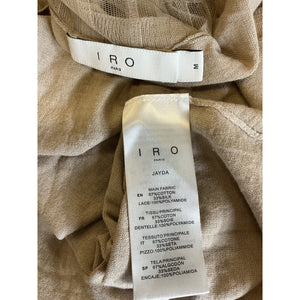 Iro Lightweight Tan Jayda Sleeveless Knit Top Size M