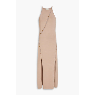 Nicholas 'Samara' Tan Rayon Cutout Stretch-Knit Midi Dress Size M
