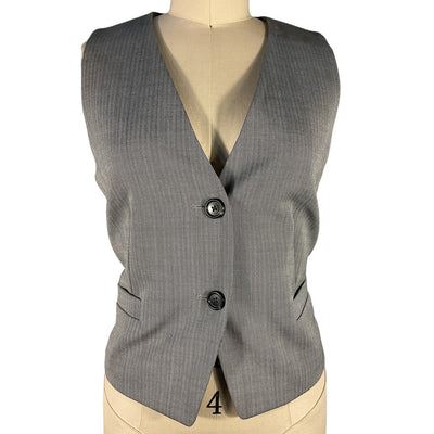 Helmut Lang Tailored Black And White Multi Tux Vest Size 4