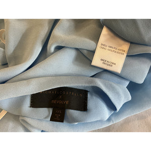 Michael Costello x Revolve 'Sunny' Blue Polyester Mini Dress Size XXS