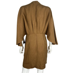 Significant Other Sleek Brown Lola Ruched Mini Dress Size 6