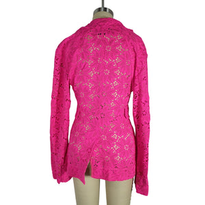 Rotate Birger Christensen Sheer Pink Lace Size 2 Blazer