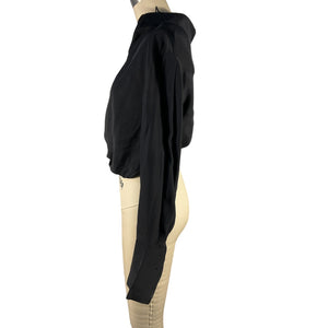 Gauge81 Cropped Black Myoko Blouse Size S