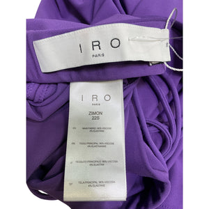 Iro Chic Purple Zimon Midi Skirt Size 36 EU / US 4 NWT