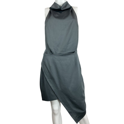 Elliatt Asymmetric Gray Camo Cocktail Dress Size L