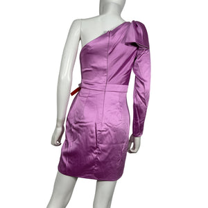 Mac Duggal Satin Lilac Ieena Minidress Size 4