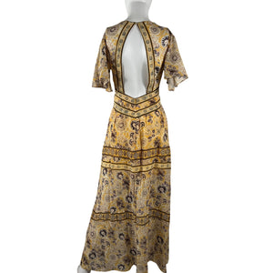 Ba&sh Printed Multicolor Alia Maxi Dress Size XS