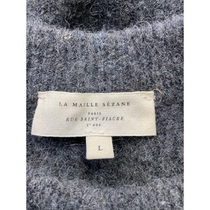 Sézane 'Othello' Grey Baby Alpaca Cardigan Size L