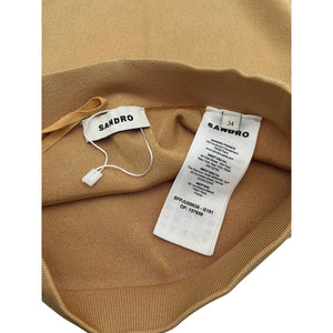 Sandro 'Aldira Dégradé' Brown Viscose Stretch-Knit Midi Skirt Size 34
