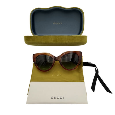 Gucci Chic Brown Cat Eye Sunglasses