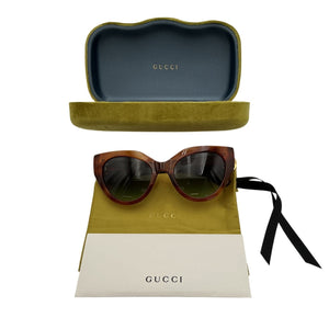 Gucci Chic Brown Cat Eye Sunglasses