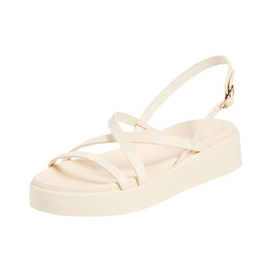Ancient Greek Sandals Strappy Beige Silia Sandals Size 37 EU / US 7