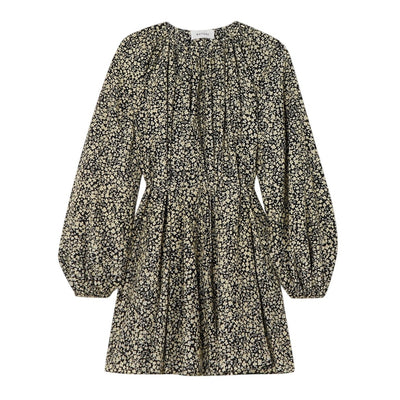 Matteau Printed Black Floral Mini Dress Size 8