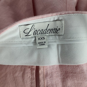 L'Academie Pleated Pink Carinne Size XXS Shorts