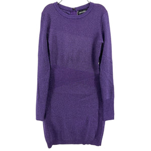 Retrofête Shimmering Metallic Purple Sonja Minidress Size S