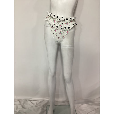 For Love & Lemons 'Rosewater' White Floral Print Highwaist Bottom Pant Size S