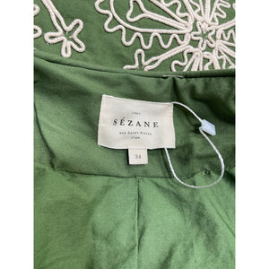 Sézane 'Ewan' Green Jacket Size 34