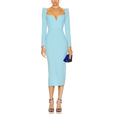 Alex Perry Long-sleeve Light Blue Maren Dress Size US 2 / UK 6