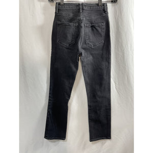 Agolde 'Riley' Black Cotton Denim Jeans Size 24 - NWT