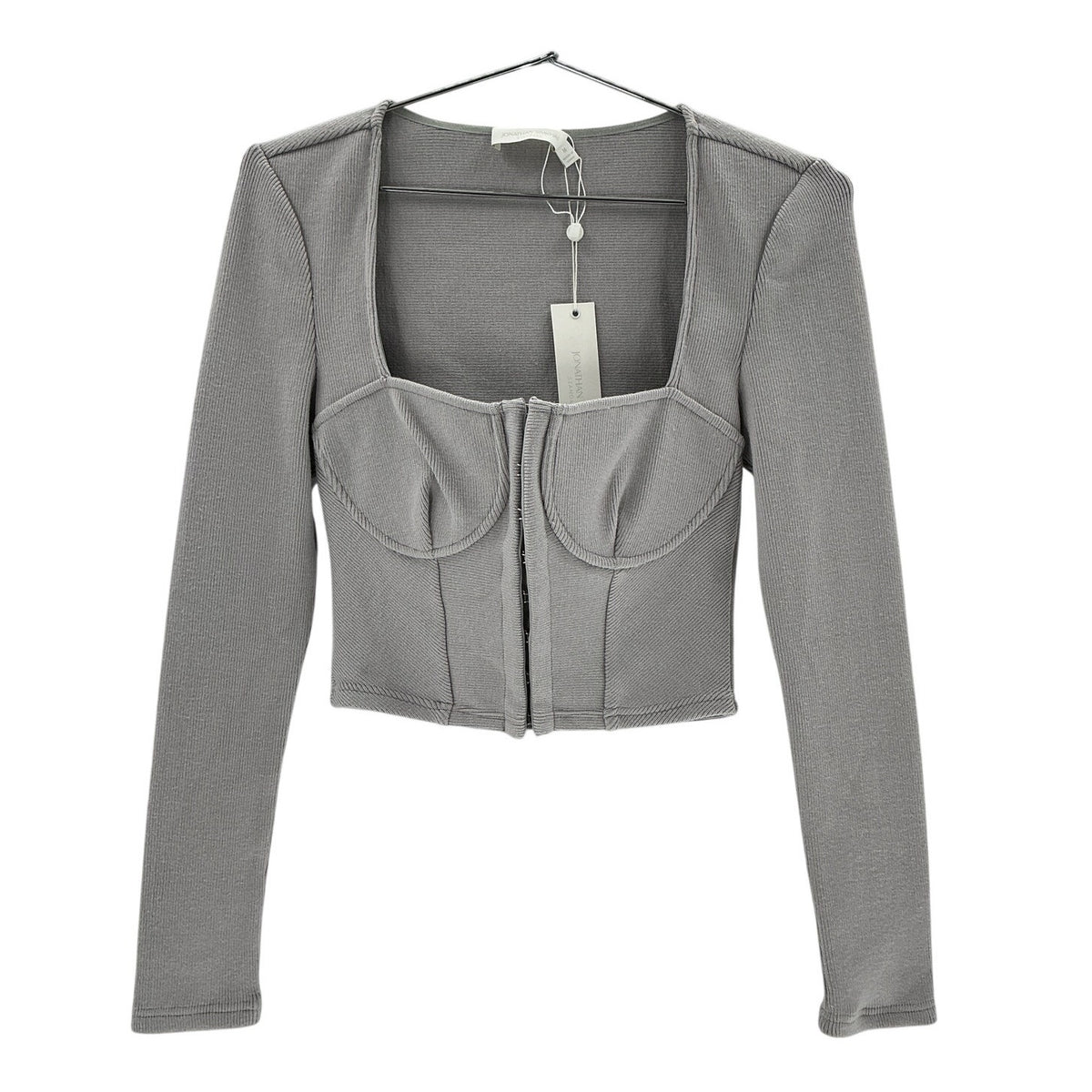 Simkhai Structured Gray Elle Bustier Top Size M