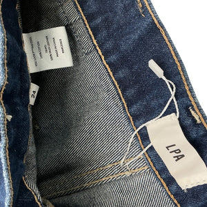 Lpa Mid Rise Blue Bea Cargo Denim Jeans Size 24