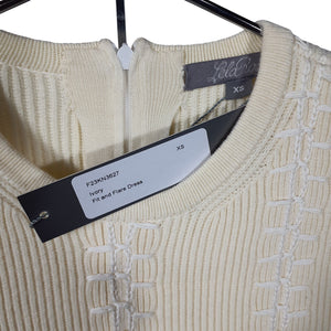 Lela Rose Embroidered Ivory Fit And Flare Size XS Dress NWT