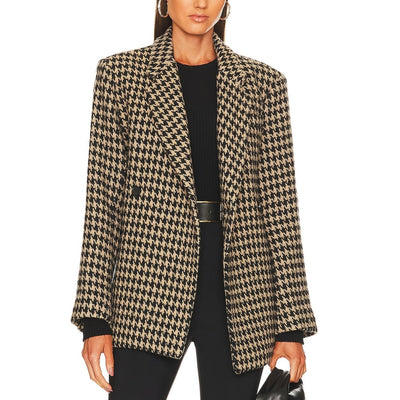 Anine Bing Houndstooth Multicolor Kaia Blazer Size XS