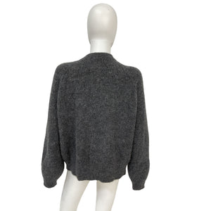 Sézane 'Othello' Grey Baby Alpaca Cardigan Size L