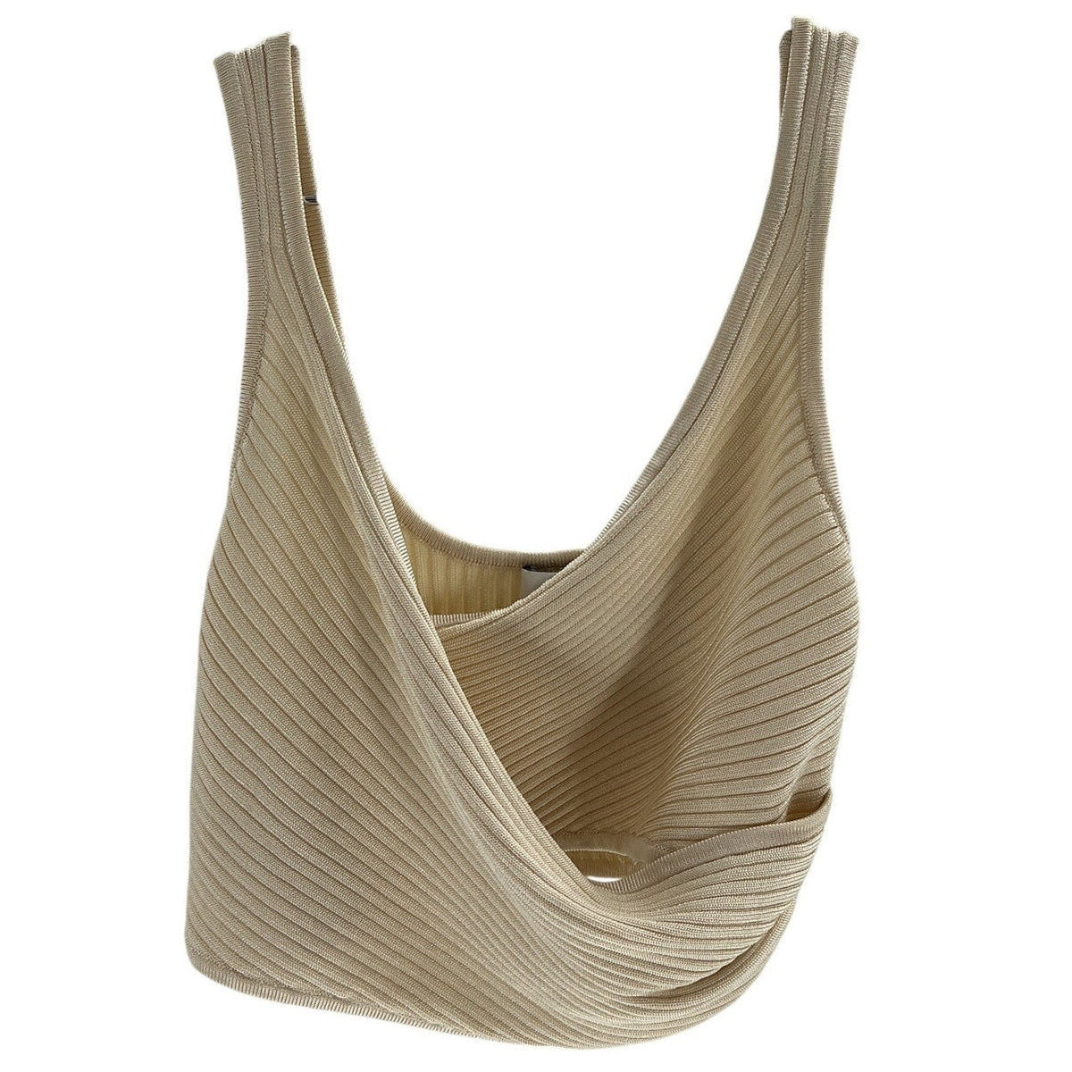 Significant Other Chic Light Tan Abbie Wrap Tank Top Size 4