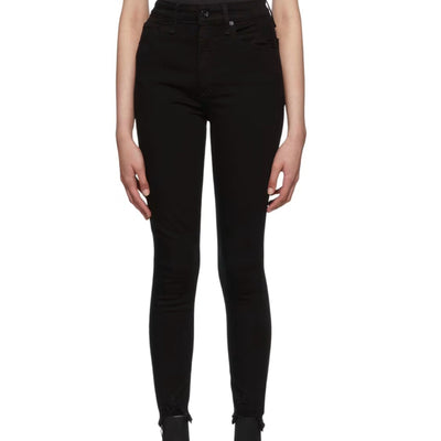 Rag & Bone Classic Black Nina Denim Jeans Size 23