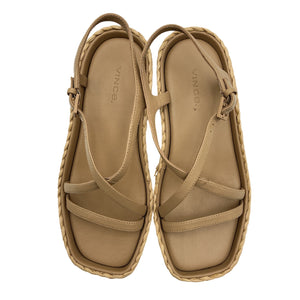 Vince Platform Raffia Sandals Size 6.5