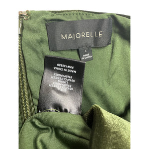 Majorelle Velvet Green Asbury Mini Dress Size S
