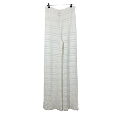 Helsa Scalloped Ivory Kaitltn Pants Size L