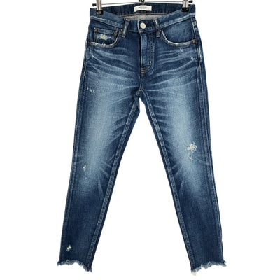 Moussy Distressed Blue Mv Skinny Denim Jeans Size 25