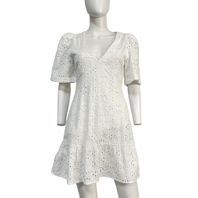 Rhode Eyelet White Mariana Mini Dress Size 0