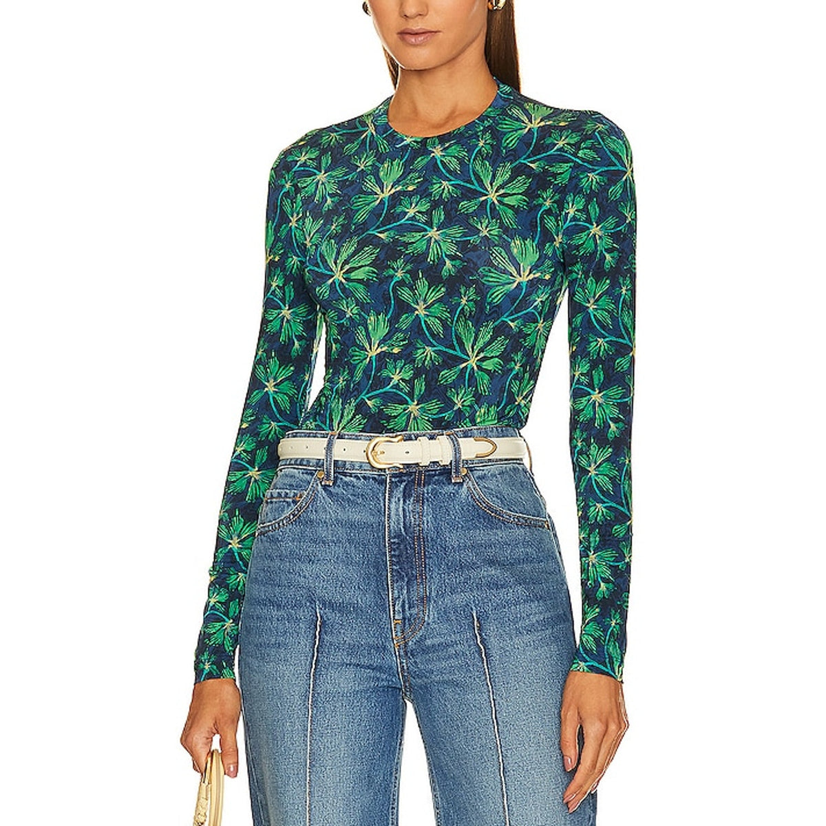Ulla Johnson Vibrant Multicolor Eve Size Petite Shirt