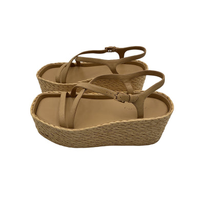 Vince Platform Raffia Sandals Size 6.5