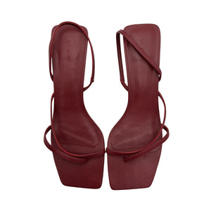 St. Agni 'Pina' Brown Leather Slingback Sandals Size 10