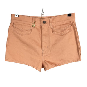 Chloé Embellished Peach Denim Shorts Size FR 36 NWT