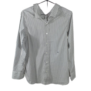 Hommegirls Tailored Faded Black Stripe Front Back Classic Button-Up Size S Shirt