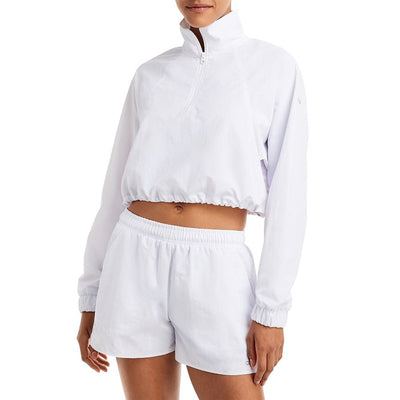 Alo Yoga Cropped White Mock Neck Jacket Size M