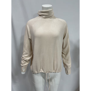 Varley 'Portland' White Stretch-Jersey Sweater Size S