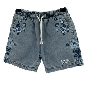 Kith Embroidered Blue Apollo Shorts Size 3t