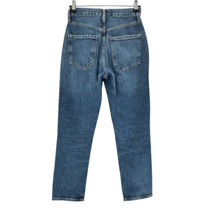 Agolde Vintage Blue Riley Crop Denim Jeans Size 23