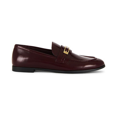 Jeffrey Campbell Polished Burgundy Loafed Loafers Size 7.5