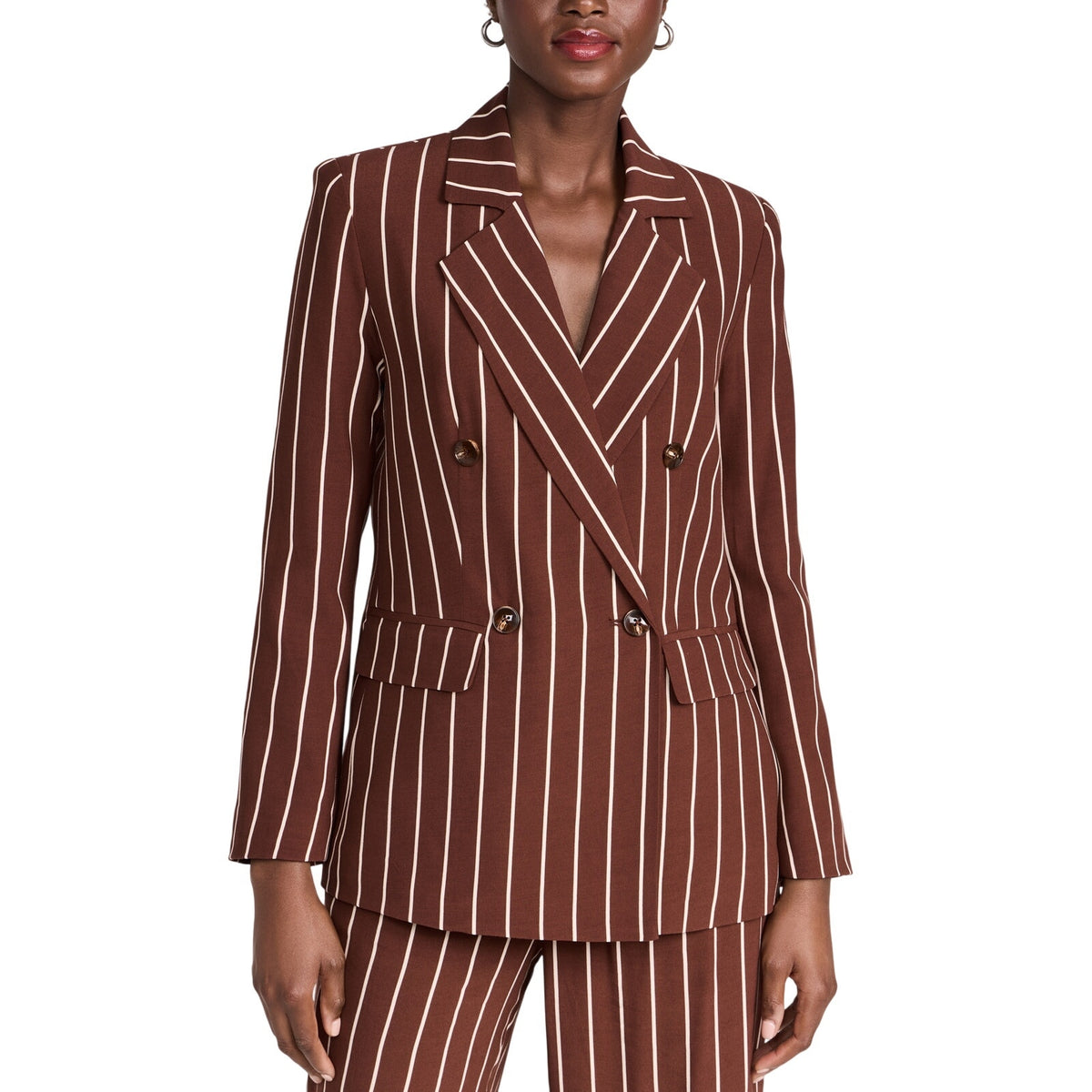 Kitri Pinstriped Multicolor Josephine Blazer Size 6