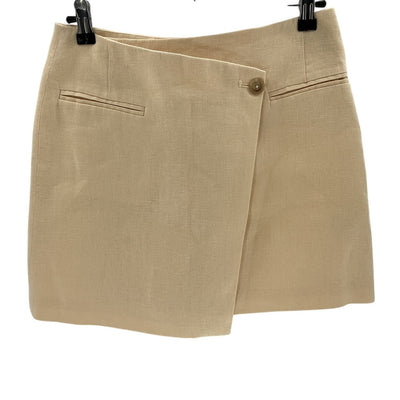 Anine Bing Linen Yellow Natalia Wrap Skirt Size XS